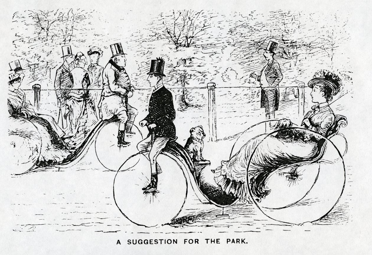 Uma sugestão para o parque, publicado em &39;Punch&39;, 22 de junho de 1878 de English School