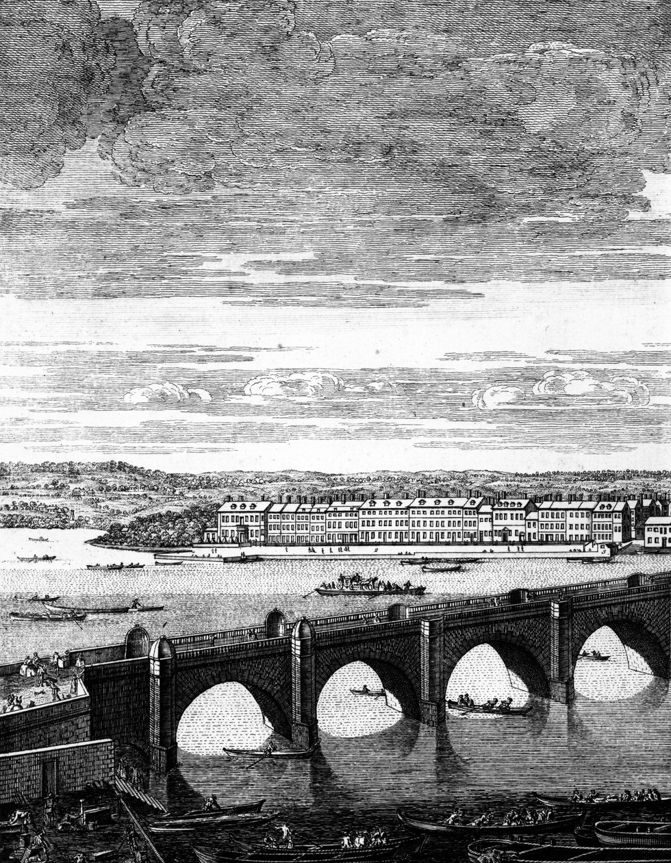 Vista, de, ponte westminster de English School