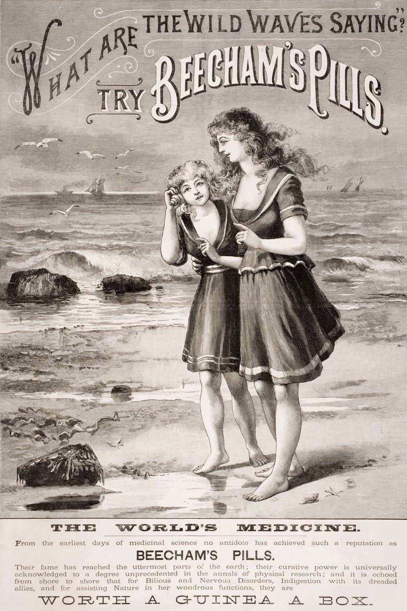 Anúncio para &39;Beecham&39;s Pills&39;, 1887 de English School