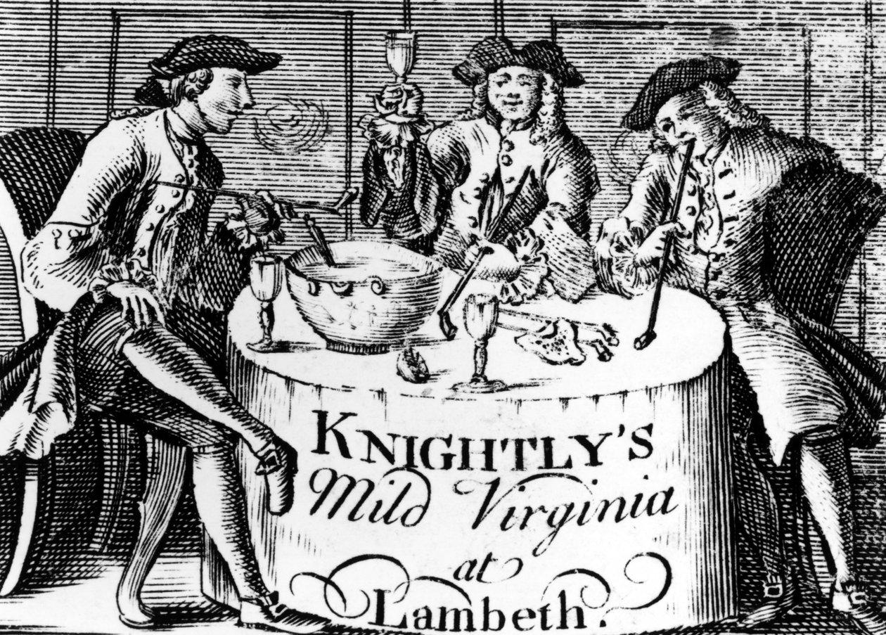 Anúncios de &39;Knightly&39;s Mild Virginia at Lambeth&39; de English School