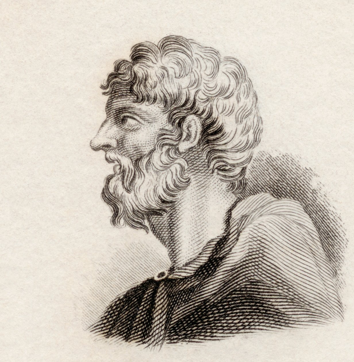 Alcaeus de Mitilene, 1825 de English School