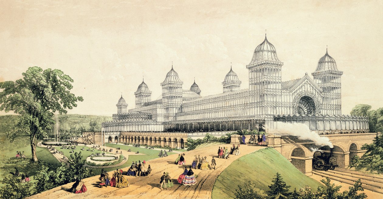 Alexandra Palace, publicado por J.King und Son, 1873 de English School