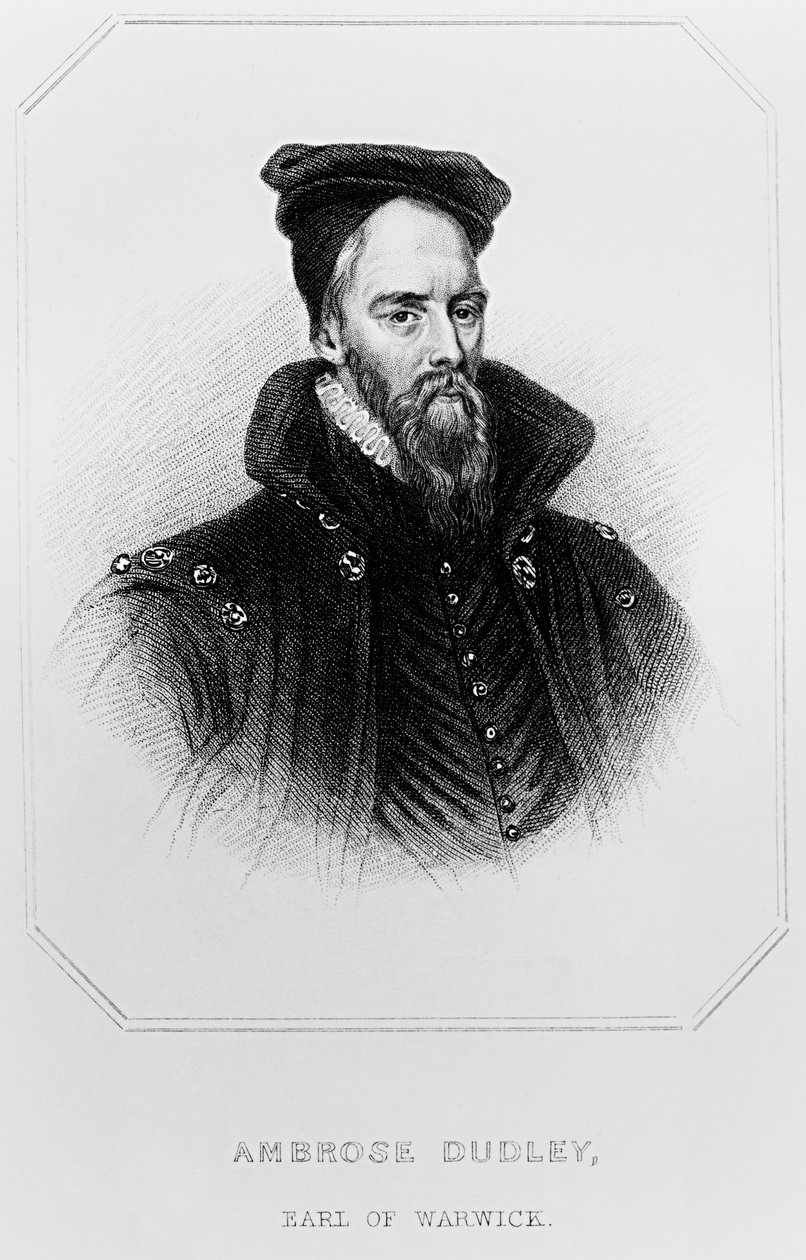 Ambrose Dudley (c.1528-90) de &39;British Retratos Lodge&39;, 1823 de English School