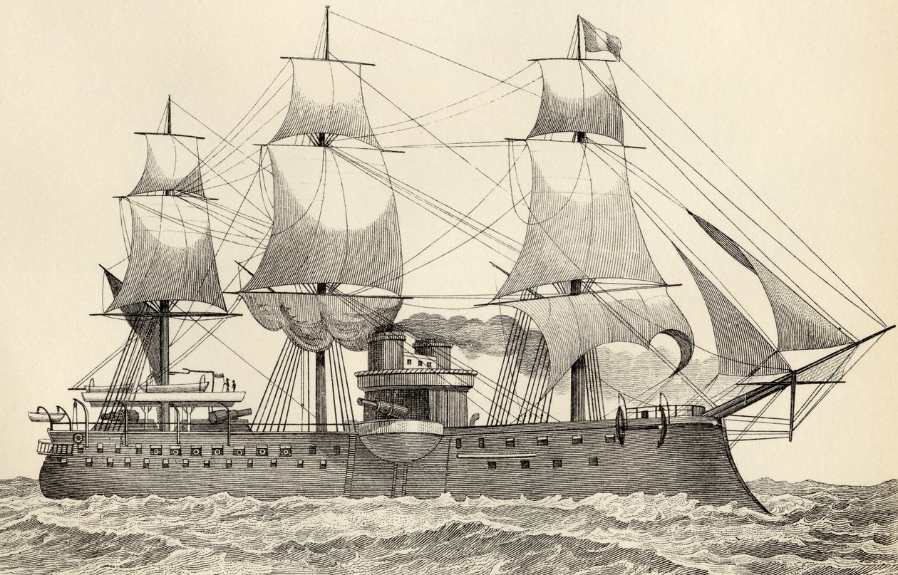 Amiral Duperre, de &39;The National Encyclopaedia&39;, publicado por William Mackenzie, Londres, final do século XIX de English School