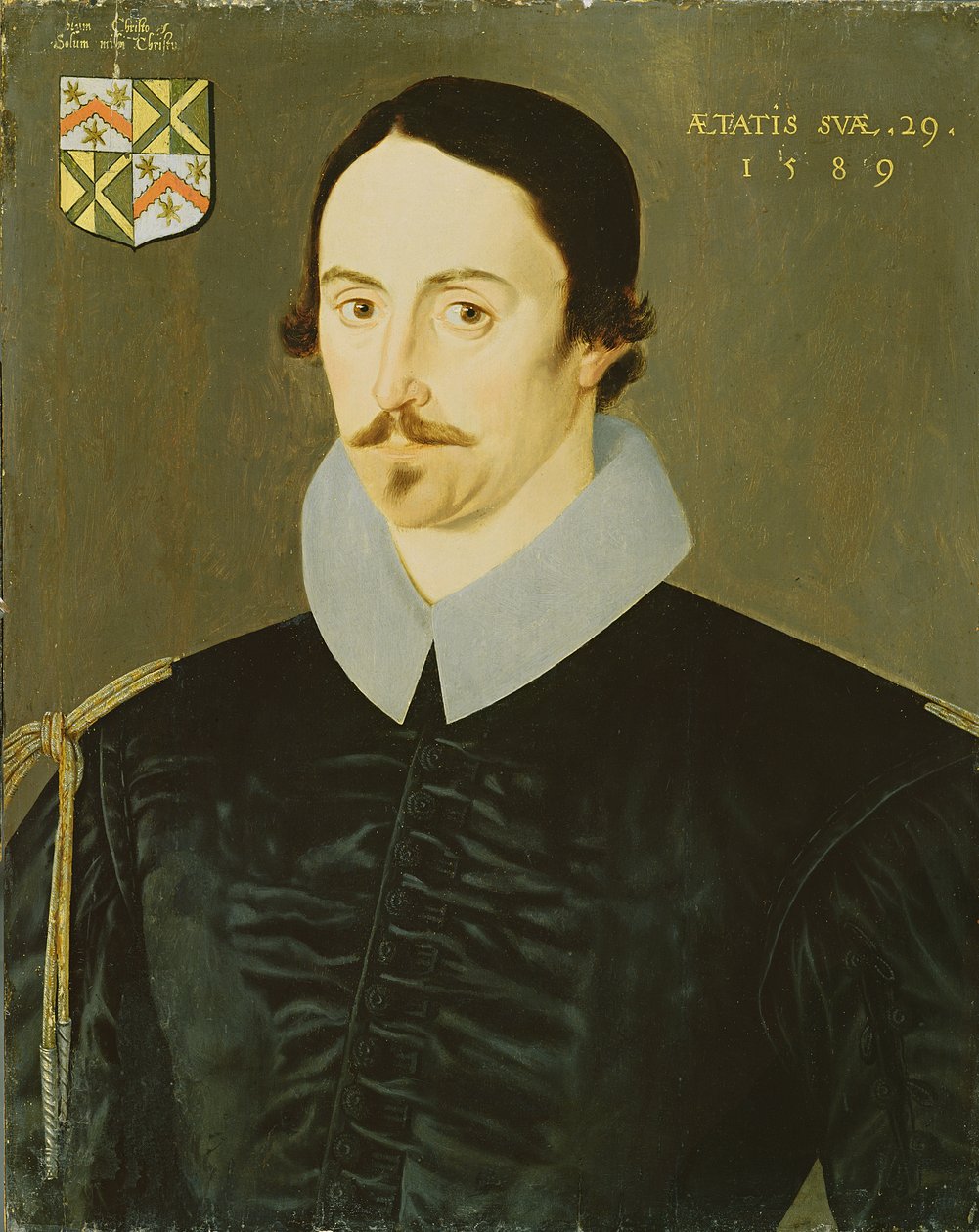 Um homem desconhecido, de 29 anos, possivelmente da família Kempe, 1589 de English School