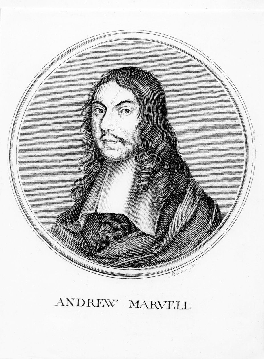 Andrew Marvell (1621-78) gravado por Thomas Bonner de English School