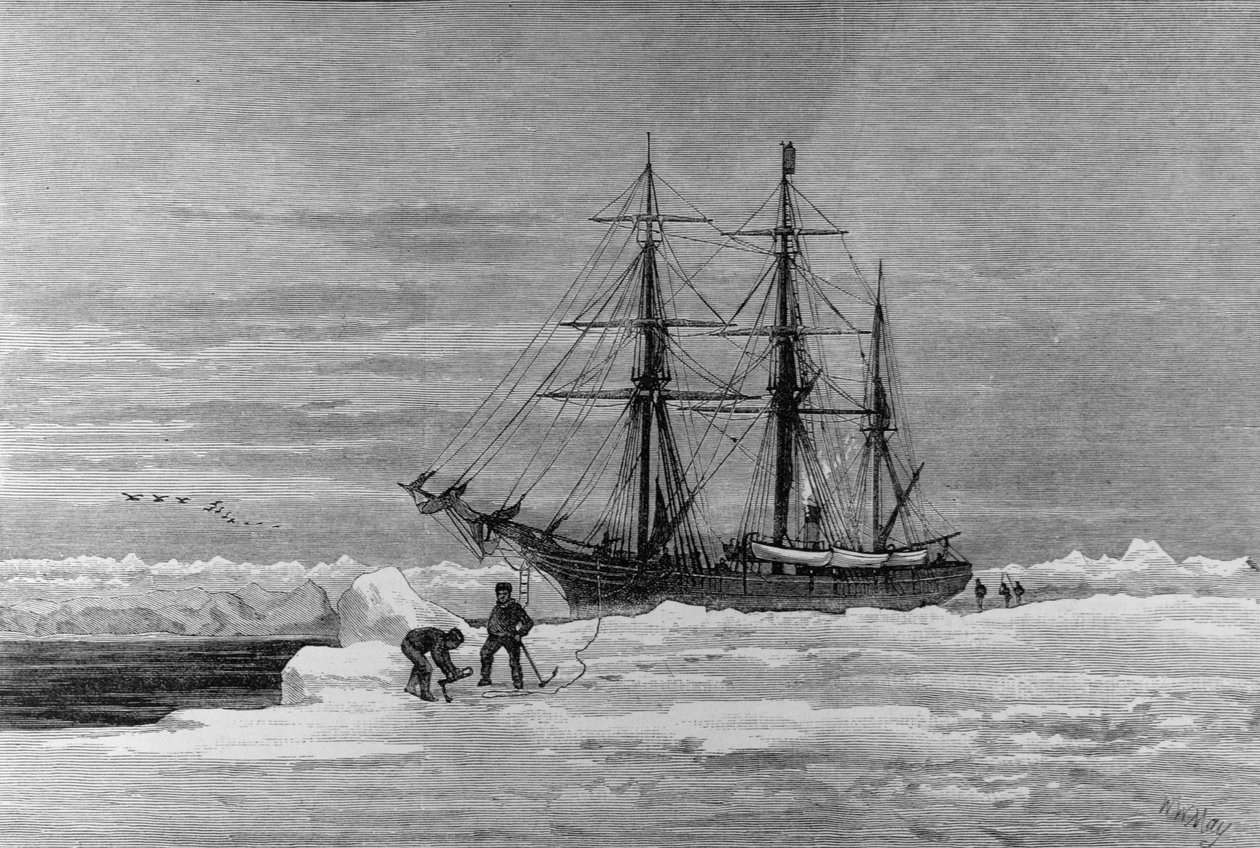 Exploração Ártica: A Eira, Iate do Sr. Leigh Smith, de &39;The Illustrated London News&39;, 7 de janeiro de 1882 de English School
