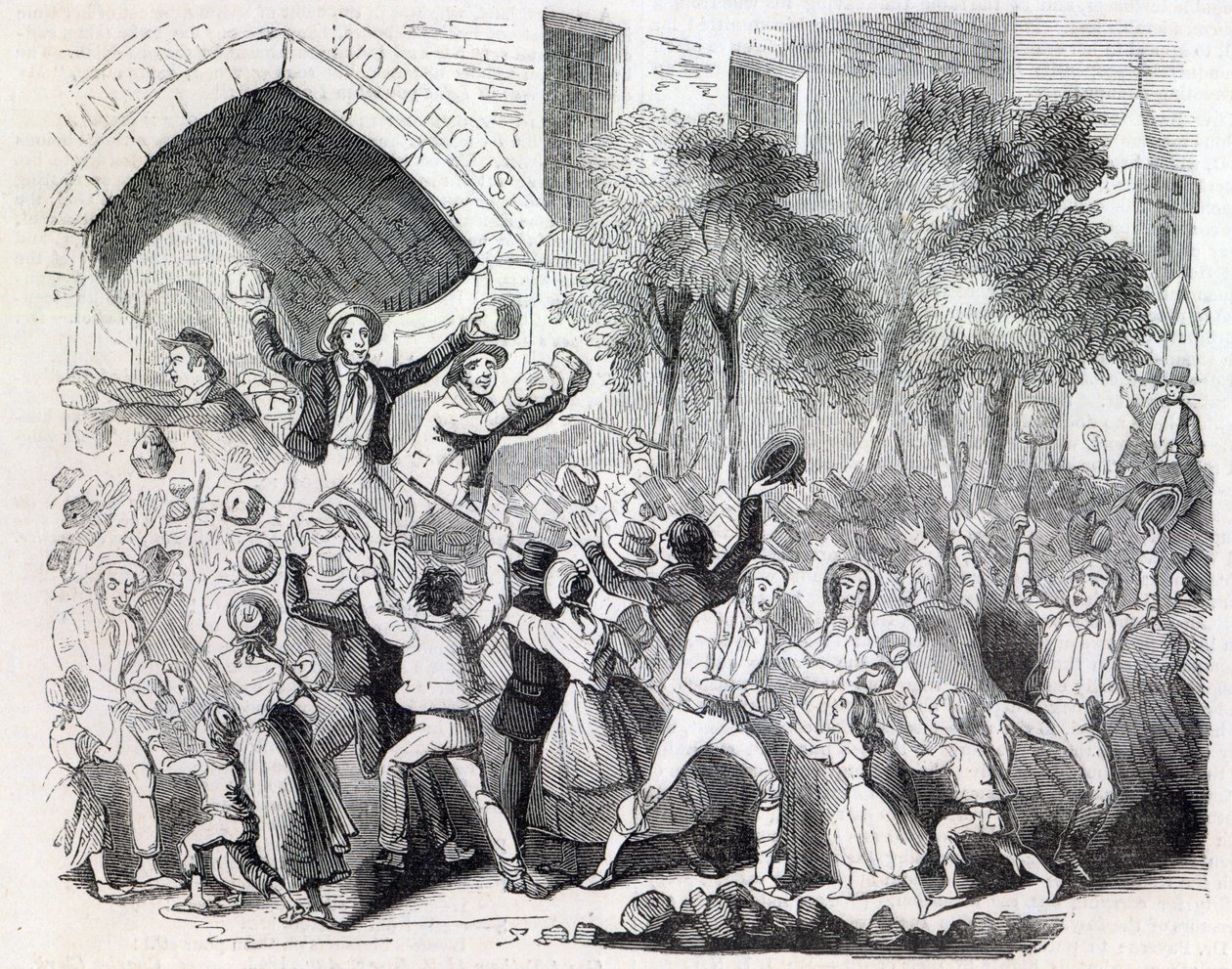Ataque à casa de trabalho em Stockport em 1842 de English School