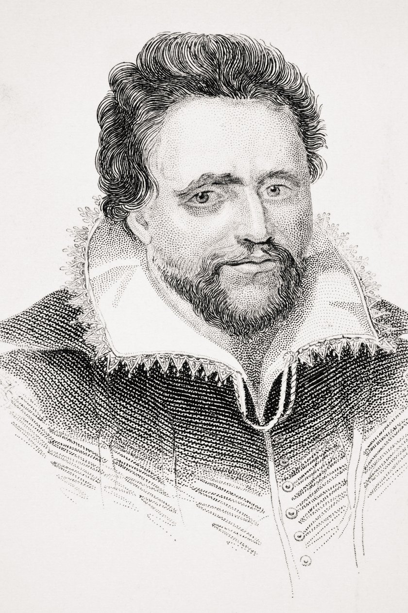 Ben Jonson, ilustração de "Old England&39;s Worthies" de Lord Brougham, publicado em 1880 de English School