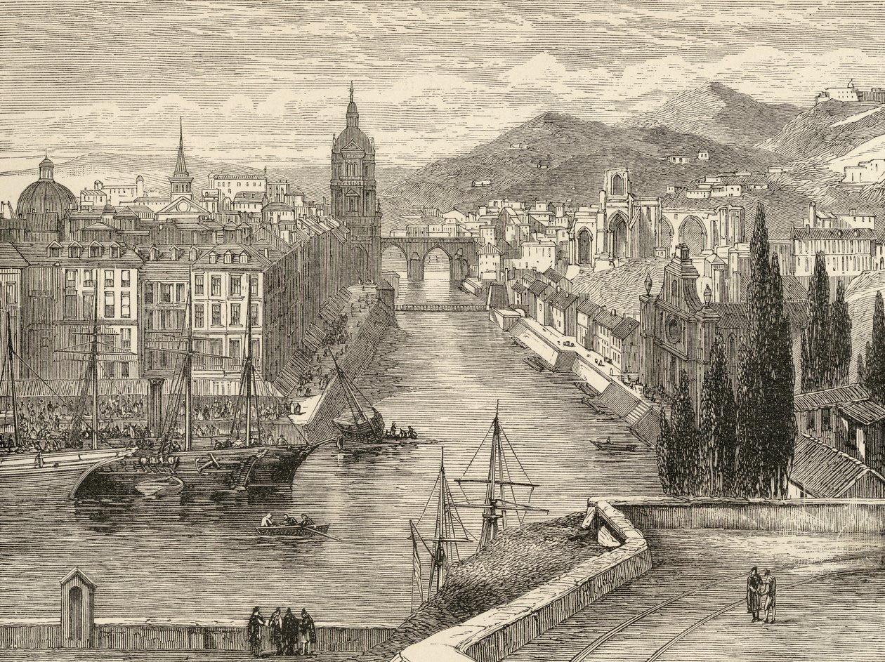 Bilbao, Espanha, ilustração de &39;espanhol Pictures&39; pelo Rev. Samuel Manning de English School
