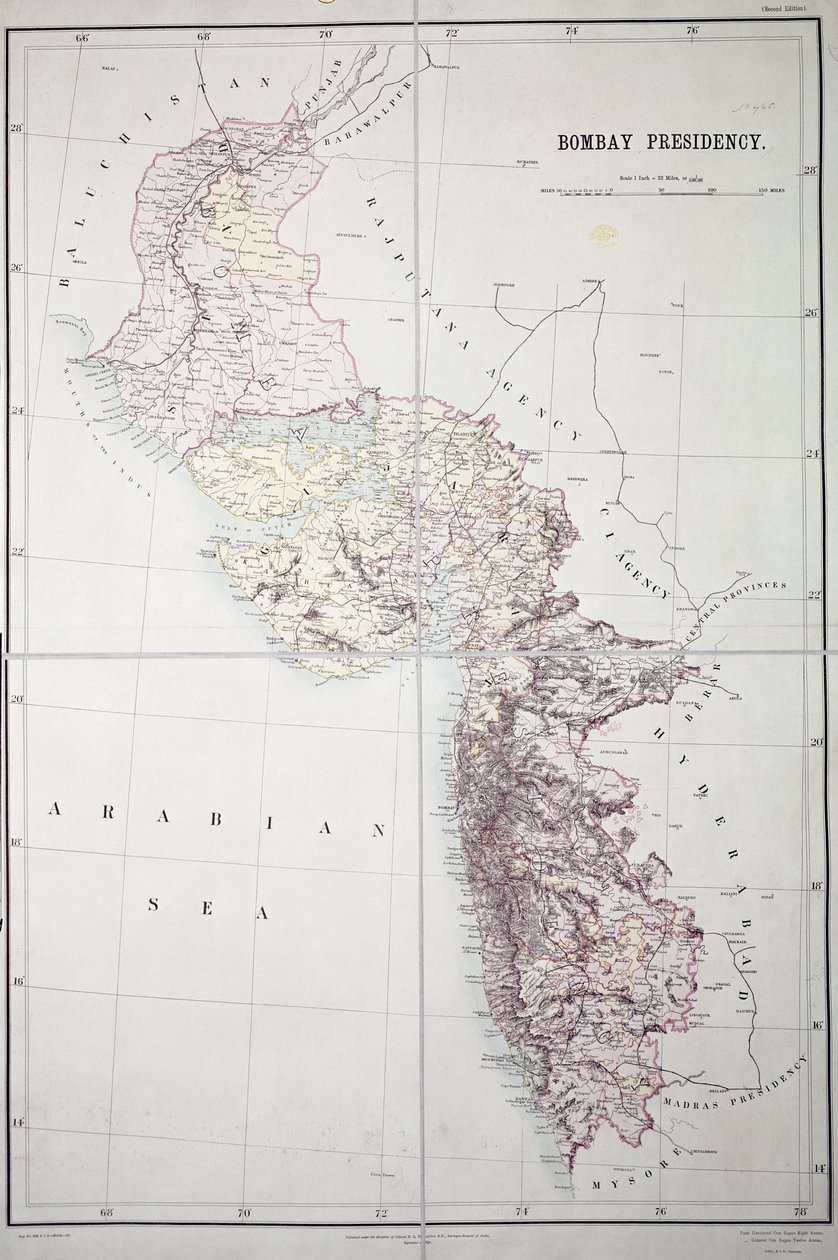 Presidência de Bombaim, 1890 de English School