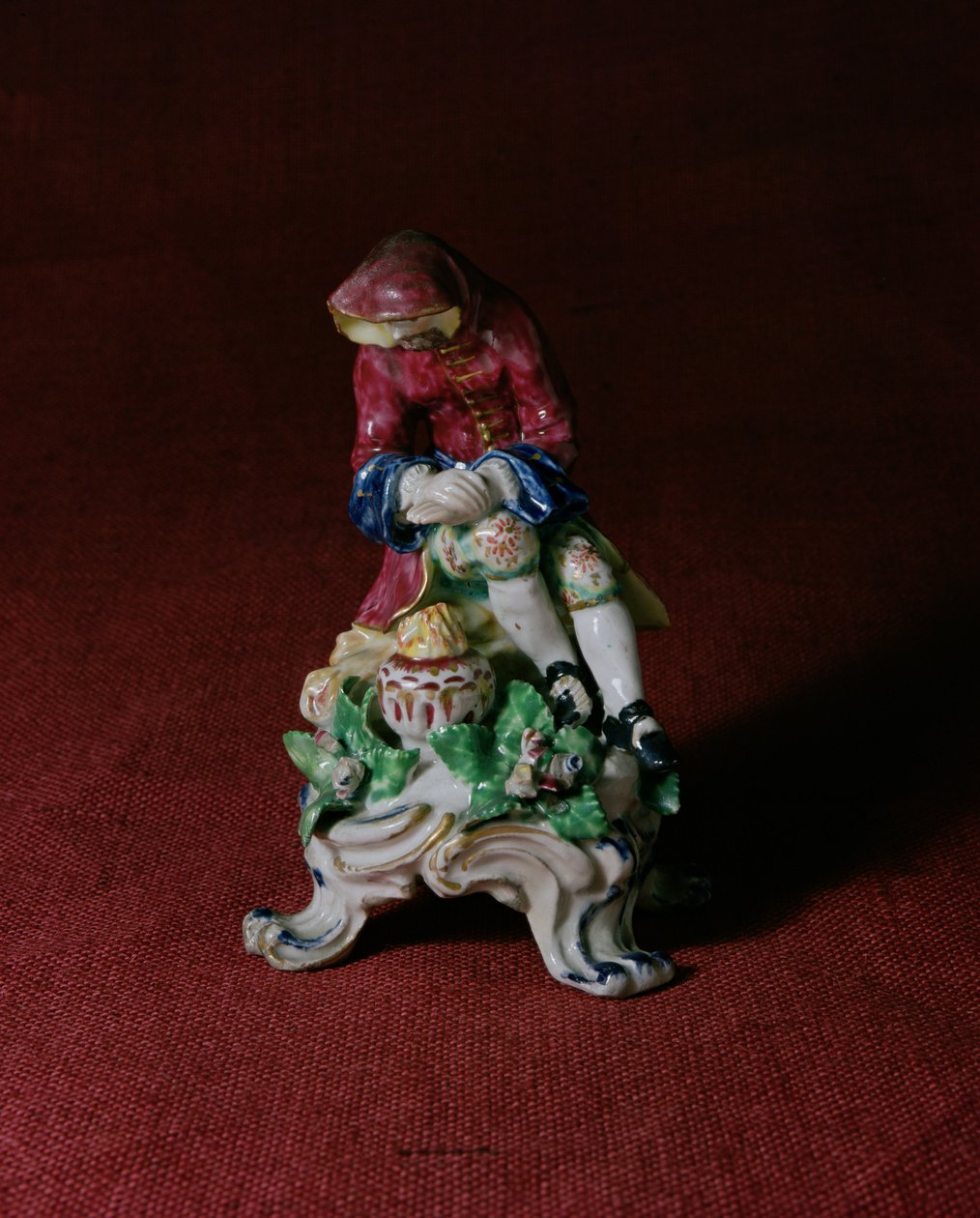 Figura de porcelana de arco do inverno, c.1760-63 (cerâmica) de English School