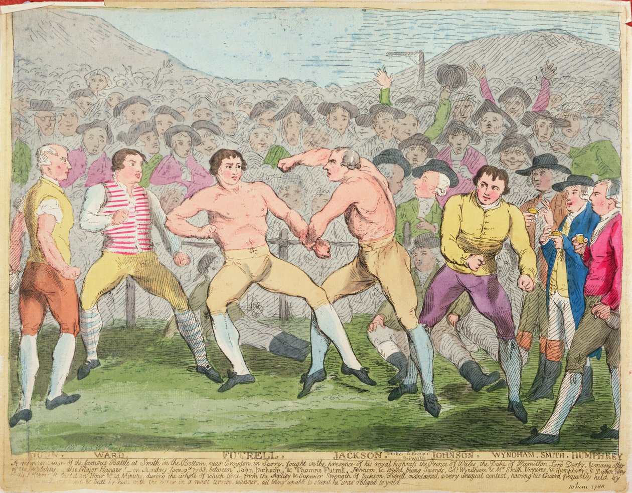 Boxing Match, 10 de junho de 1788 de English School