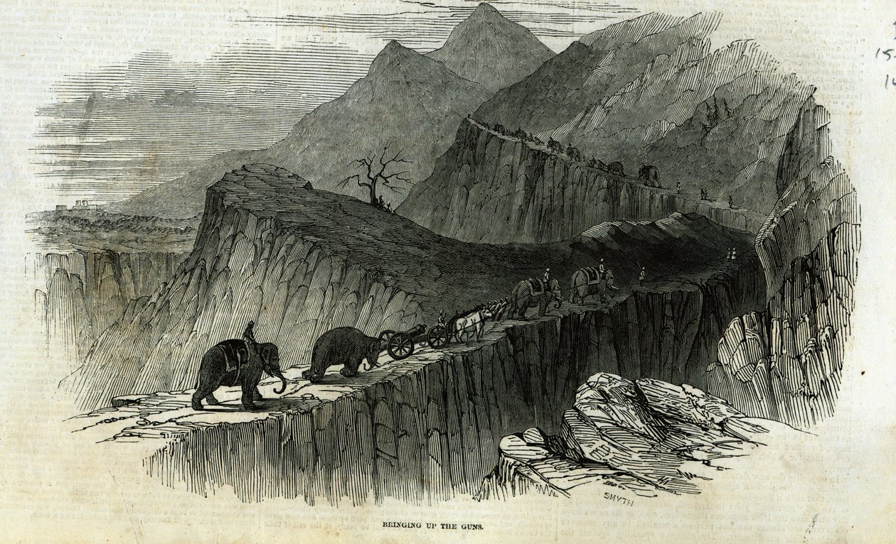 Criando as armas, de "The Illustrated London News", 15 de agosto de 1846 de English School