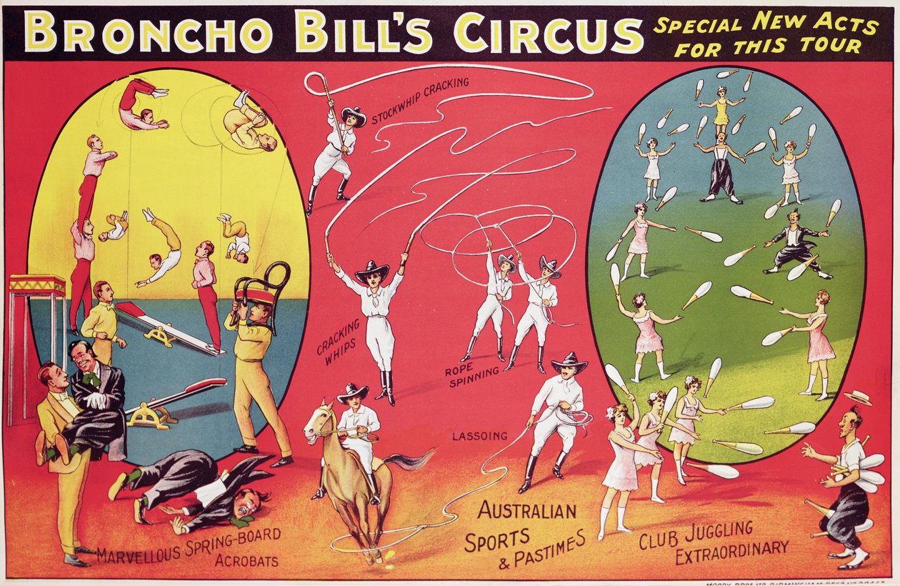 Circo de Broncho Bill, Birmingham c.1890-1910 de English School