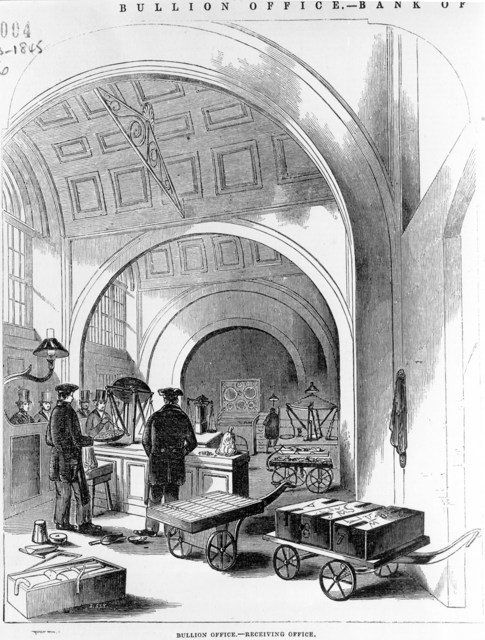 Bullion Office - Escritório de Recebimento, Banco da Inglaterra de English School