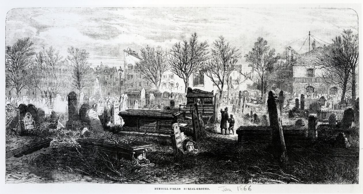 Bunhill Fields, janeiro de 1866 de English School