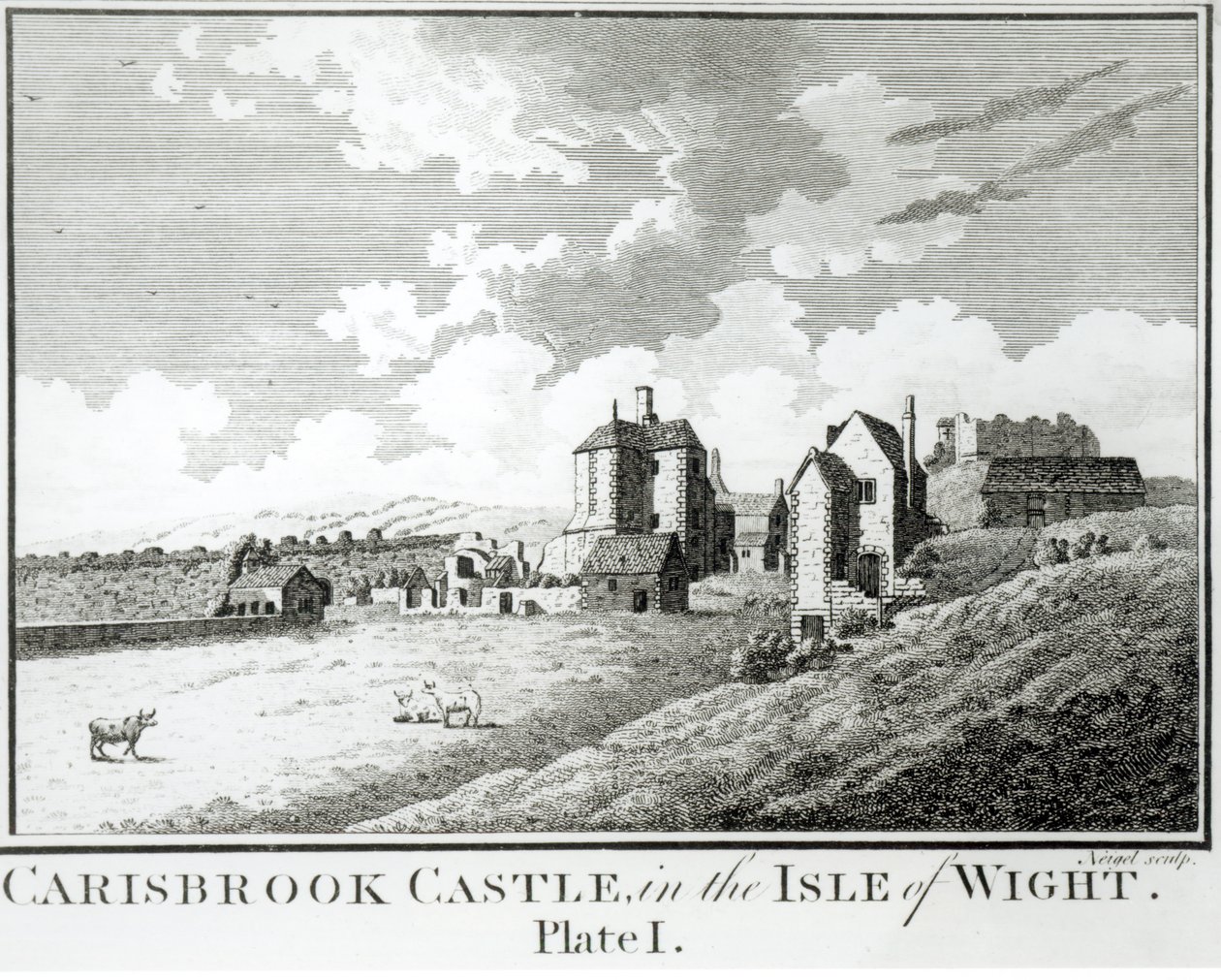 Carisbrook Castle, Ilha de Wight, Placa I de English School