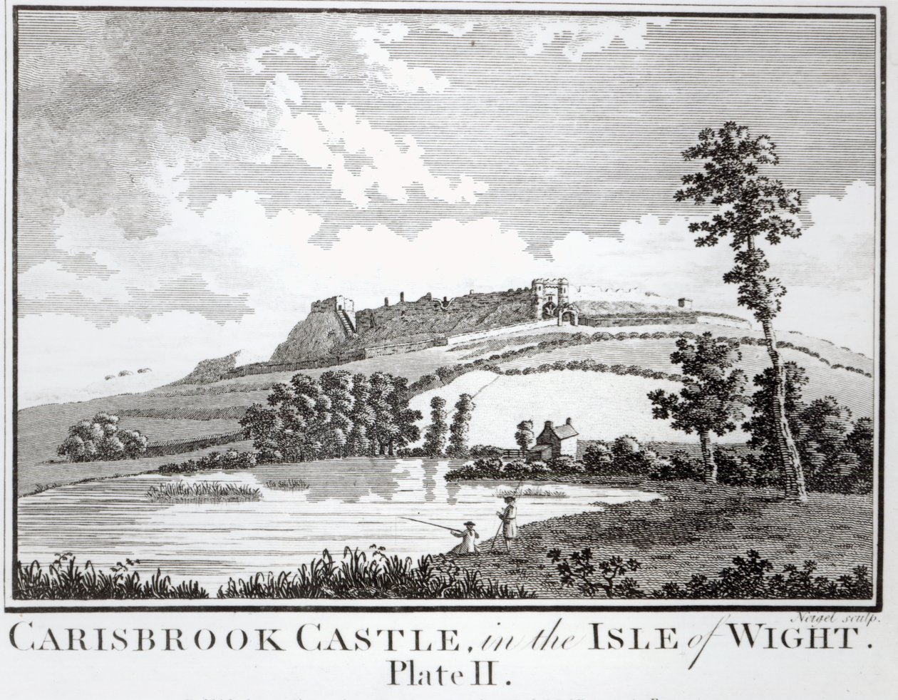 Castelo de Carisbrook, na ilha de Wight de English School