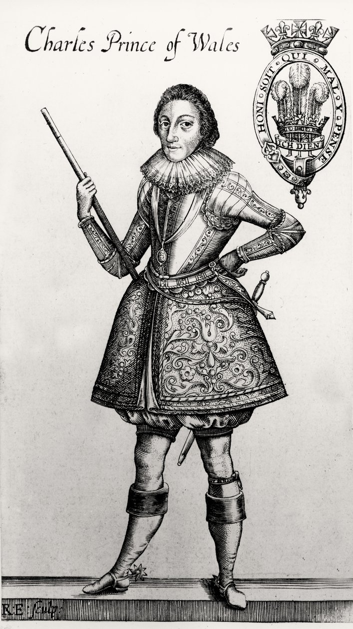 Carlos I como príncipe de Gales (1600-49) de English School