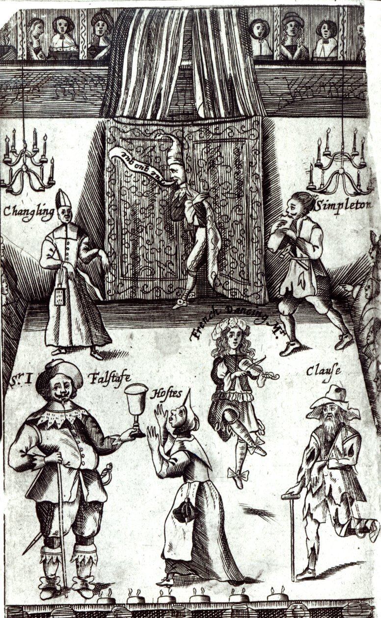 Comic Actors in Performance, 1662 de English School