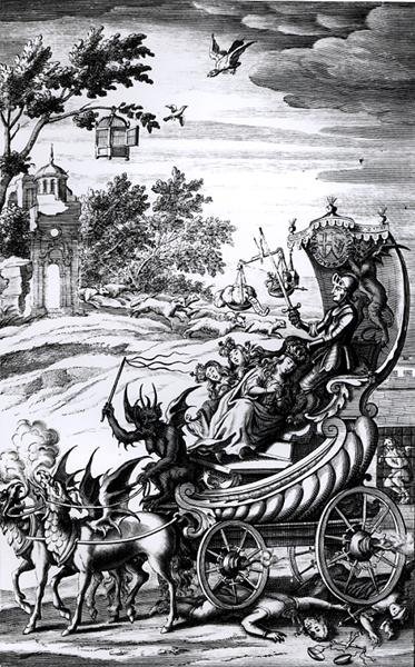 Cromwells Chariot, frontispício de um trabalho sobre a Guerra Civil de English School
