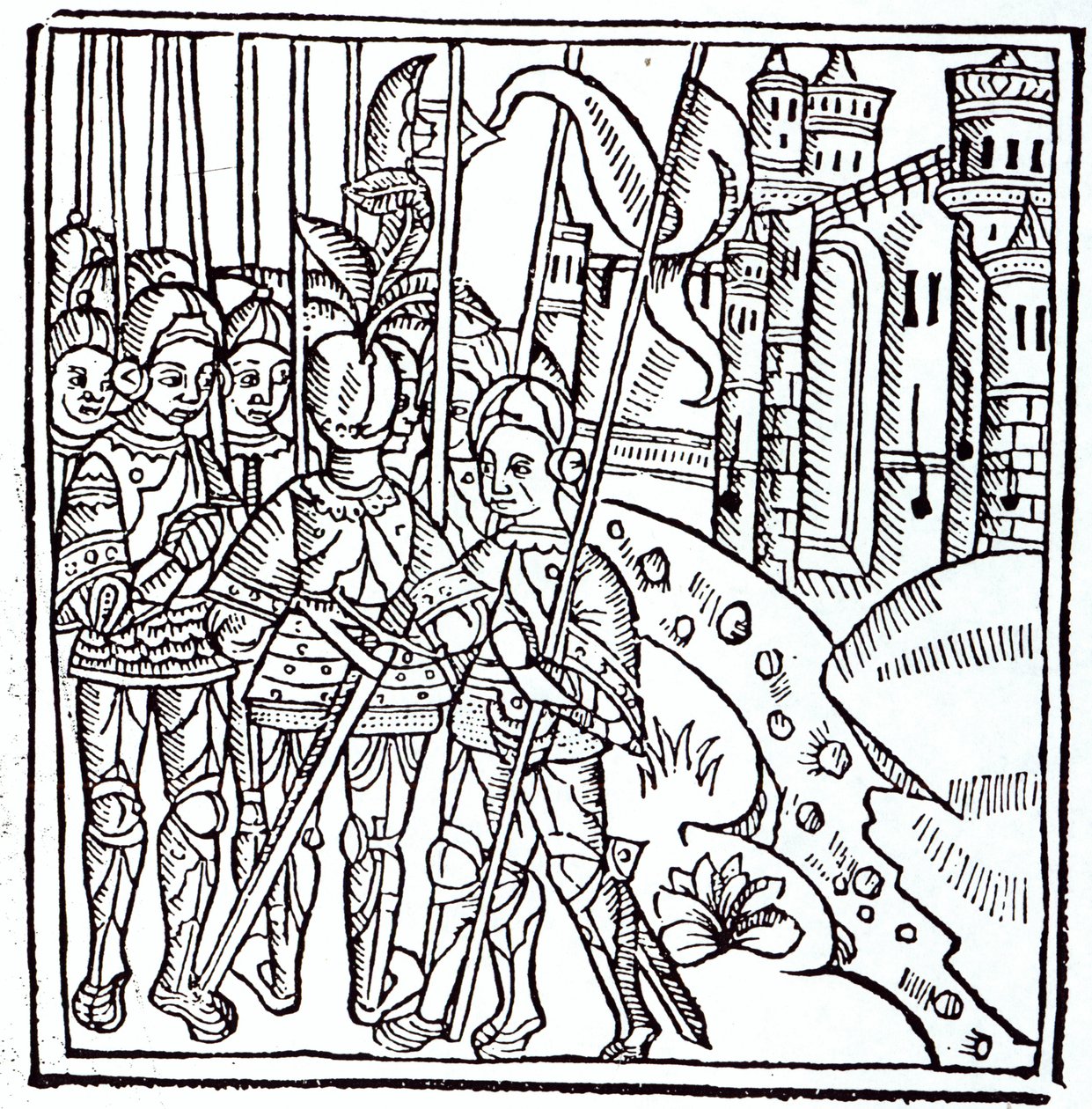 Cruzados, impressos por Wynkyn de Worde (d. 1534) de English School
