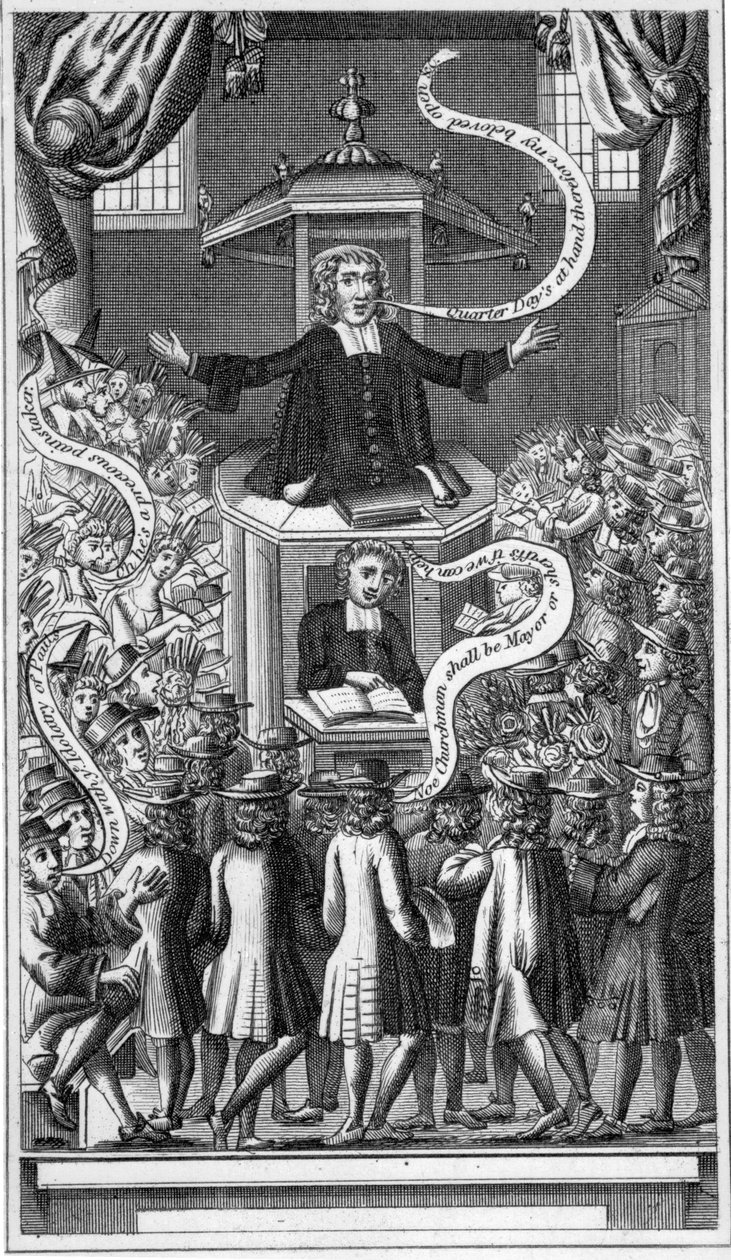 Daniel Burgess, ilustração de &39;Retratos, Memórias e Personagens, de pessoas notáveis&39; de James Caulfield, publicada em 1819 de English School