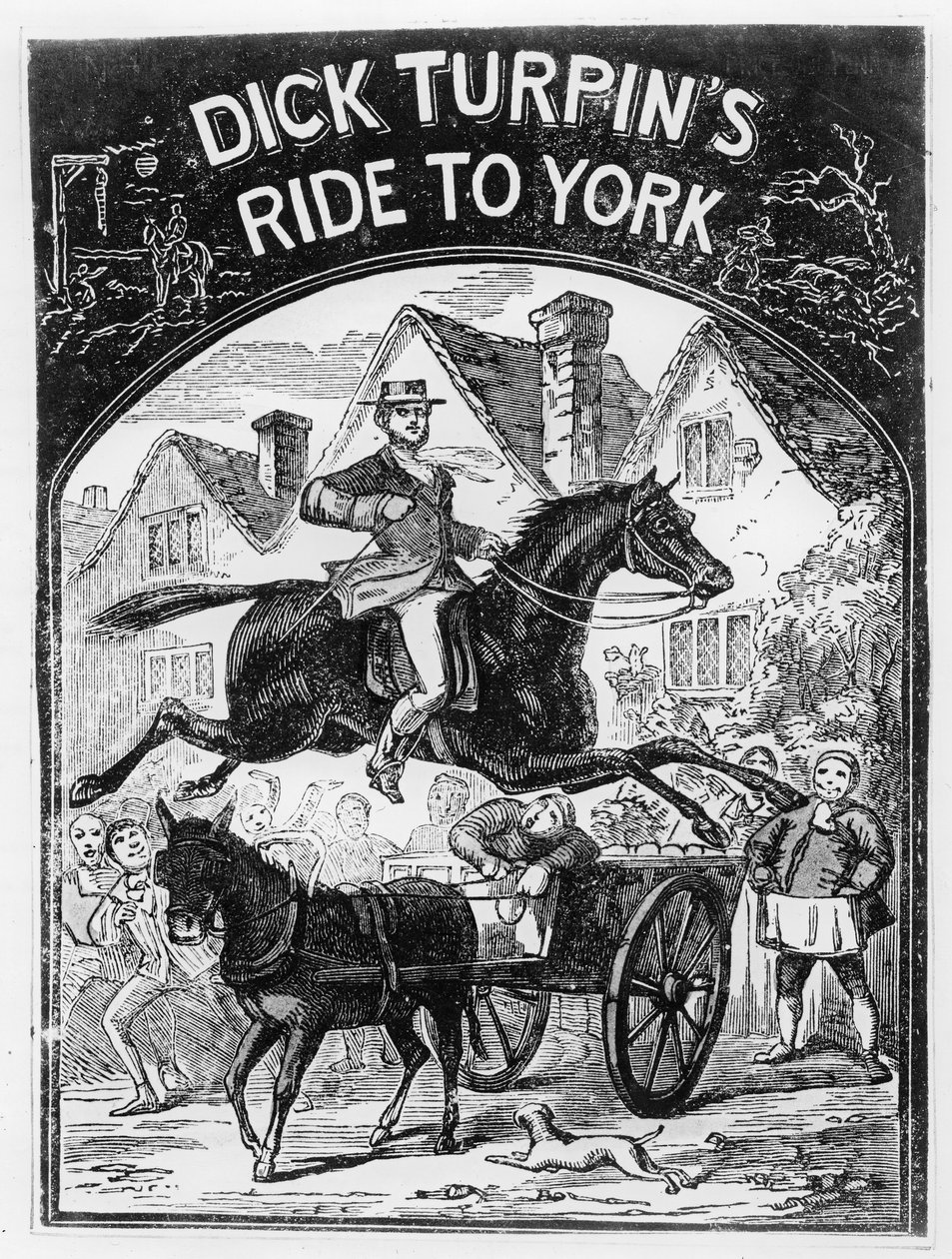 Passeio de Dick Turpin (1705-39) para York de English School