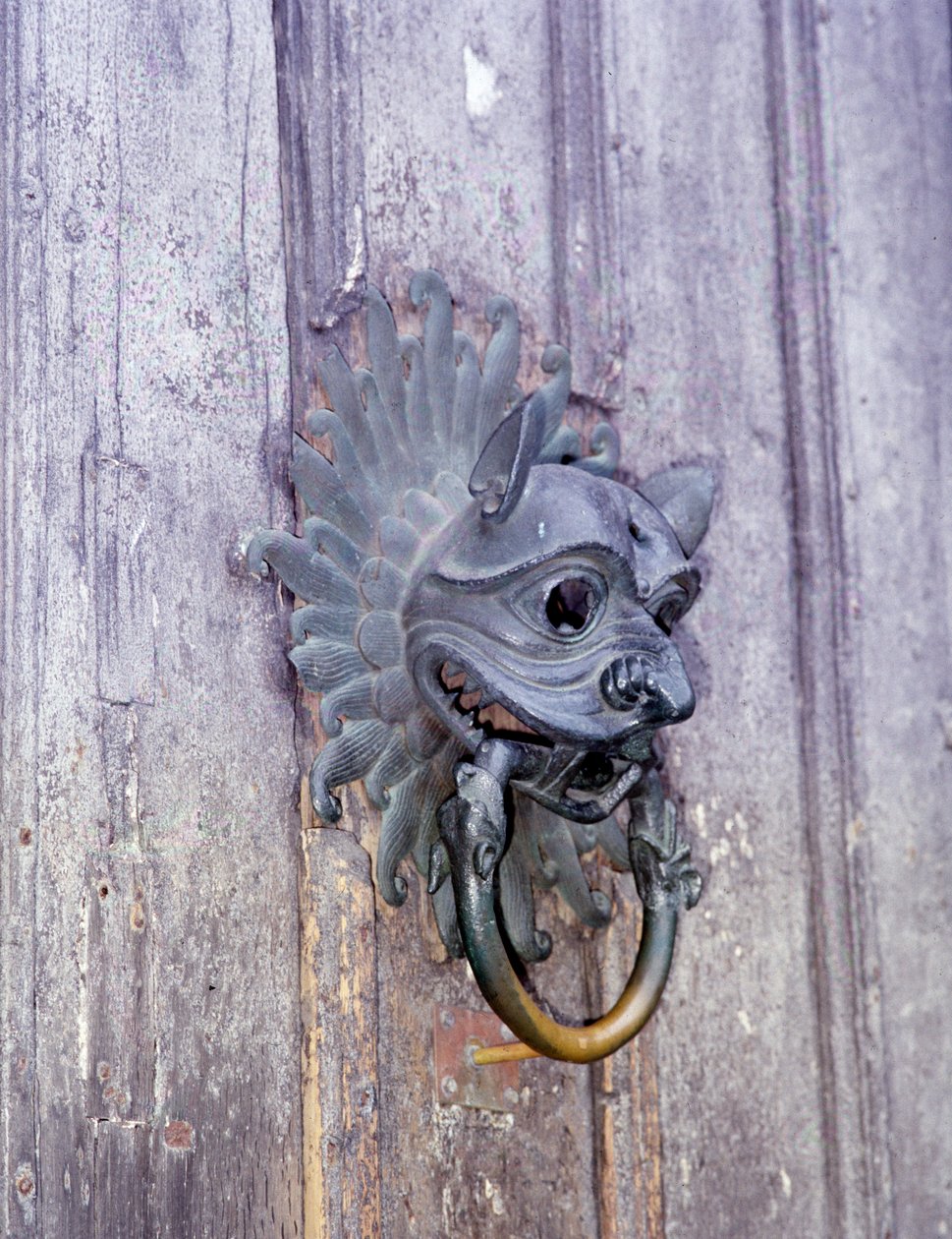 Durham Cathedral Sanctuary Knocker, cópia do original de bronze do século XII de English School