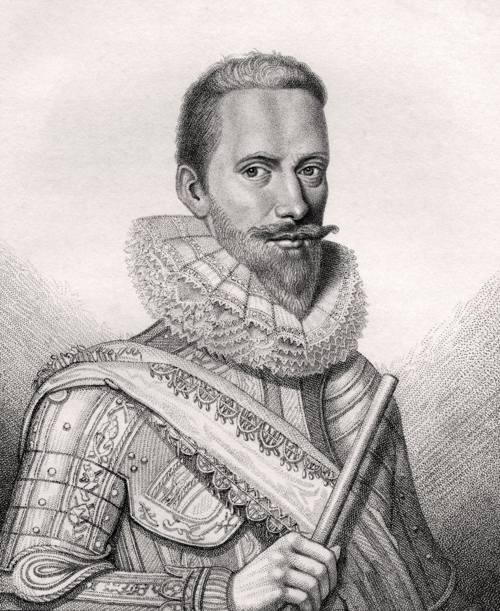 Edward Cecil, ilustração de "Um catálogo de autores reais e nobres, Volume II", publicado em 1806 de English School