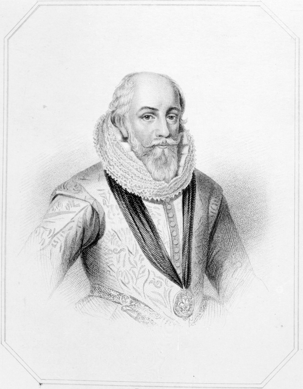 Edward Somerset, depois de uma gravura de "British Retratos Lodge", 1823 de English School