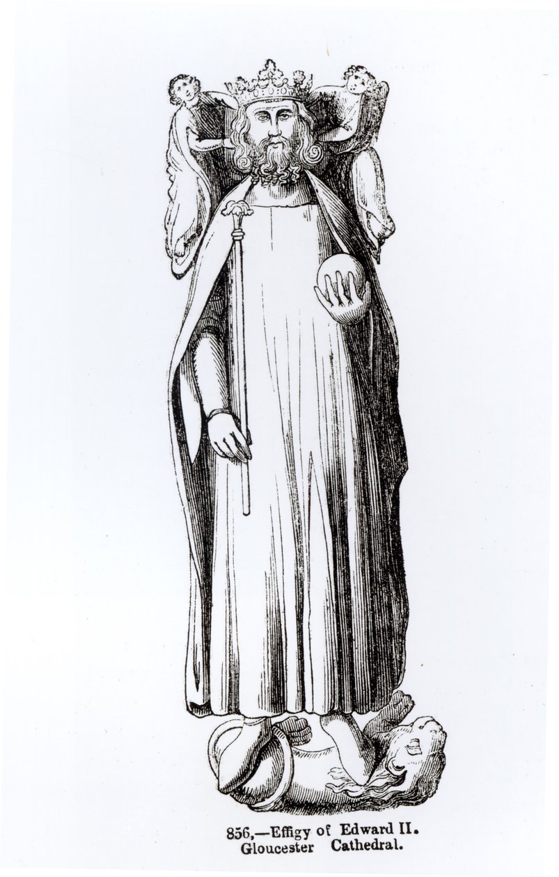 Efígie de Eduardo II (1284-1327) da Catedral de Gloucester de English School