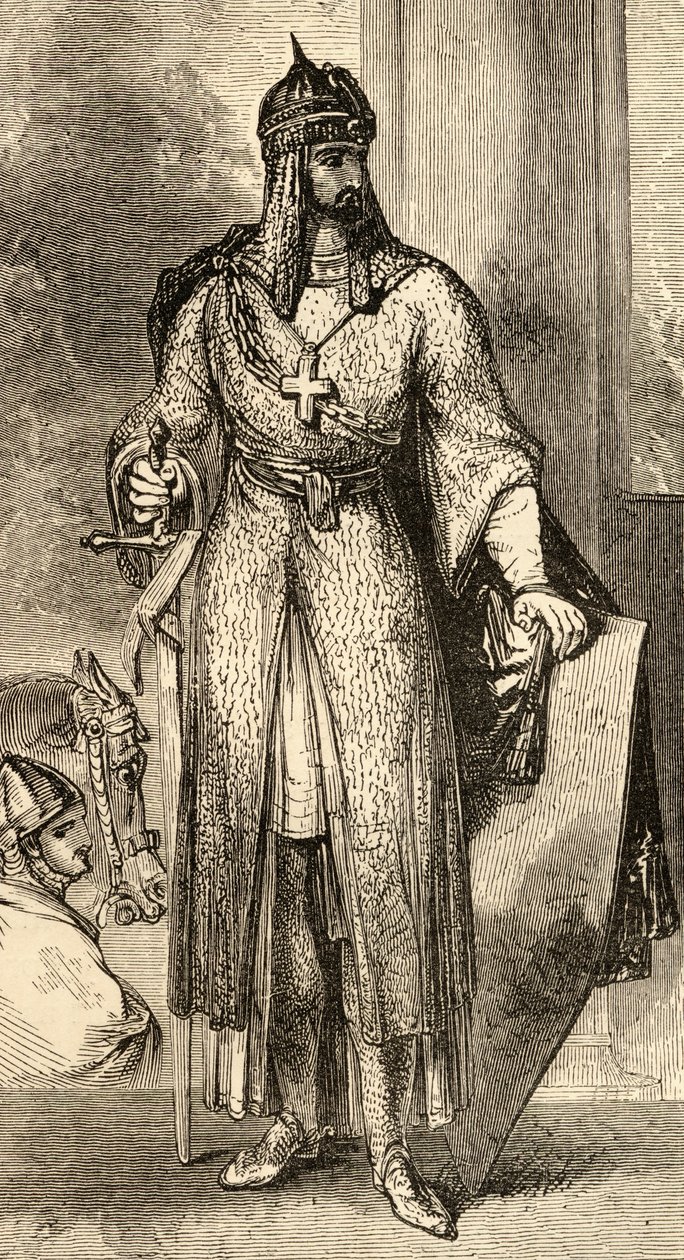 El Cid, ilustração de &39;Imagens espanholas&39; do Rev. Samuel Manning de English School