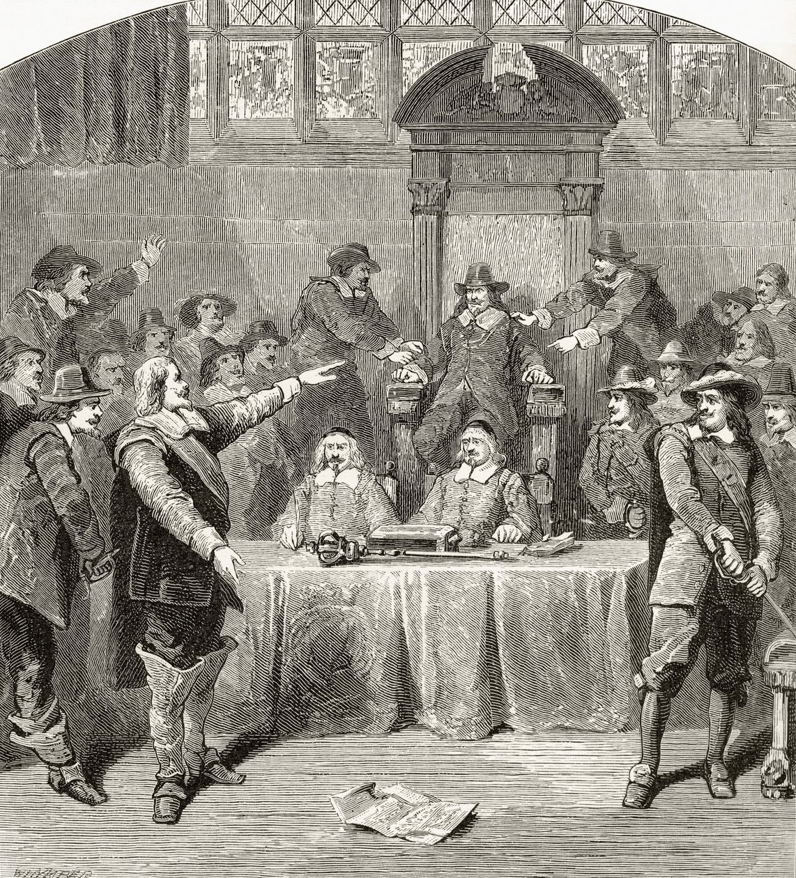 Eliot defendendo os direitos da Câmara dos Comuns, de &39;London Pictures: Drawn with Pen and Pencil&39;, do Rev. Richard Lovett, publicado em 1890 de English School