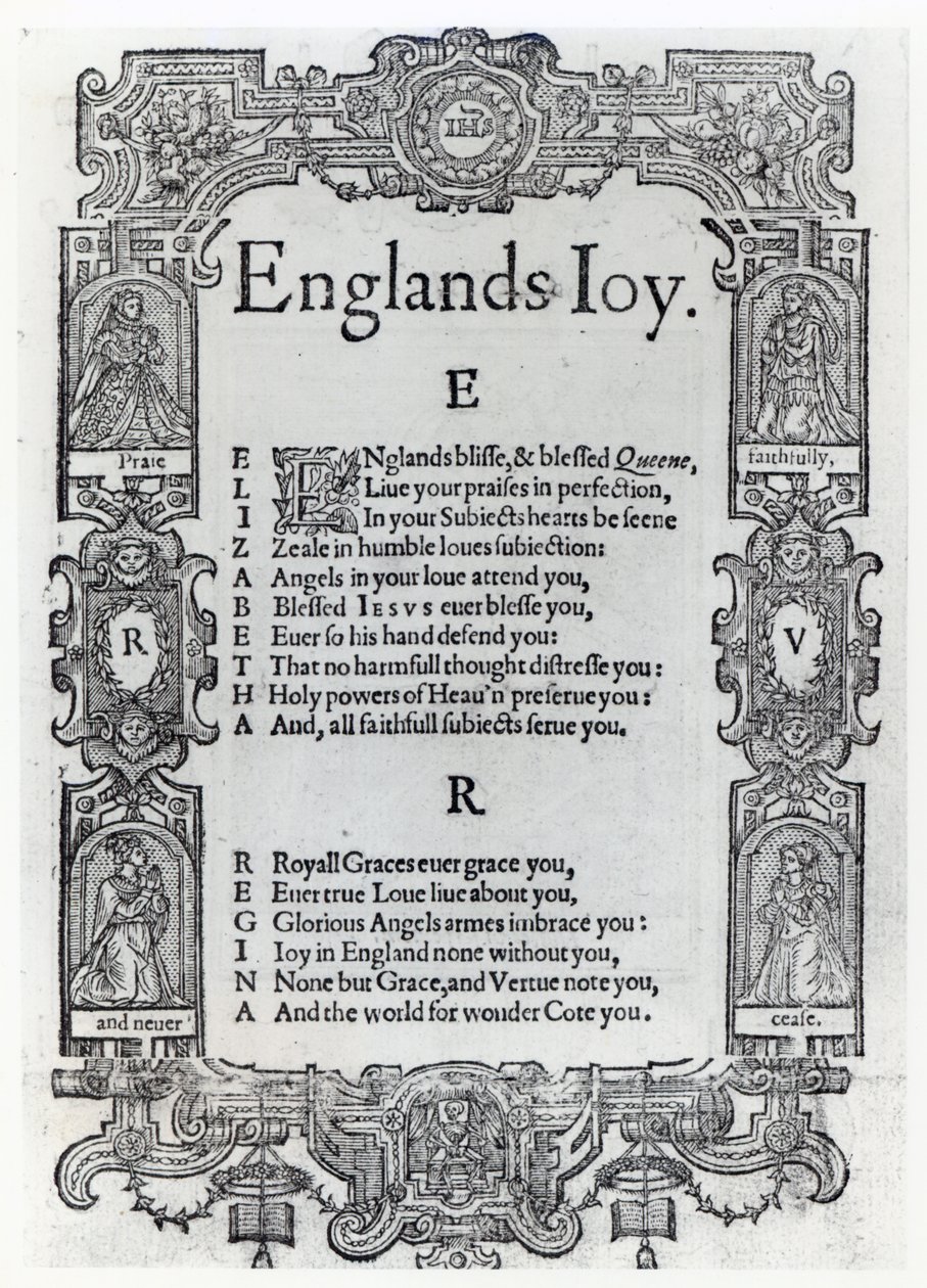 Alegria da Inglaterra por Richard Vennar, c.1602 de English School