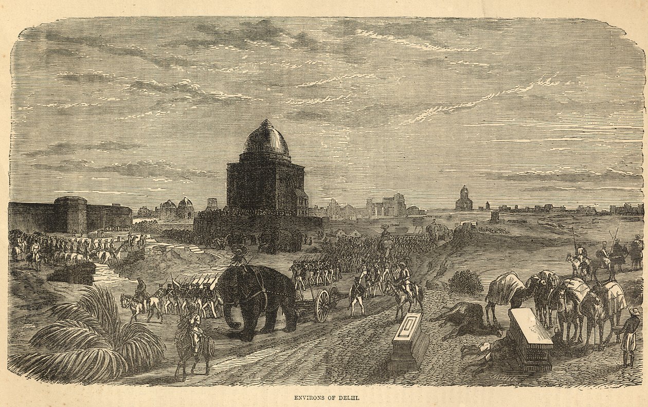 Arredores de Deli, 1857 de English School
