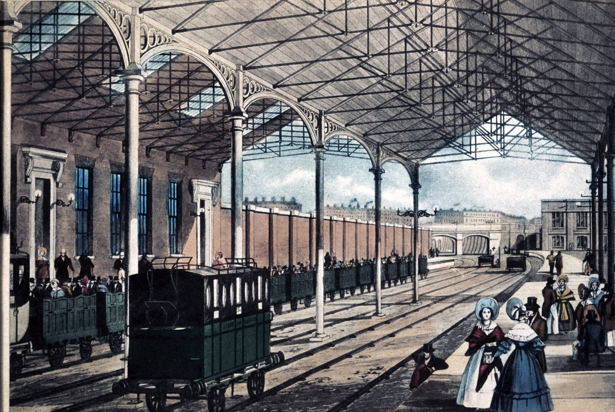 Estação Euston, Londres, 1837 de English School