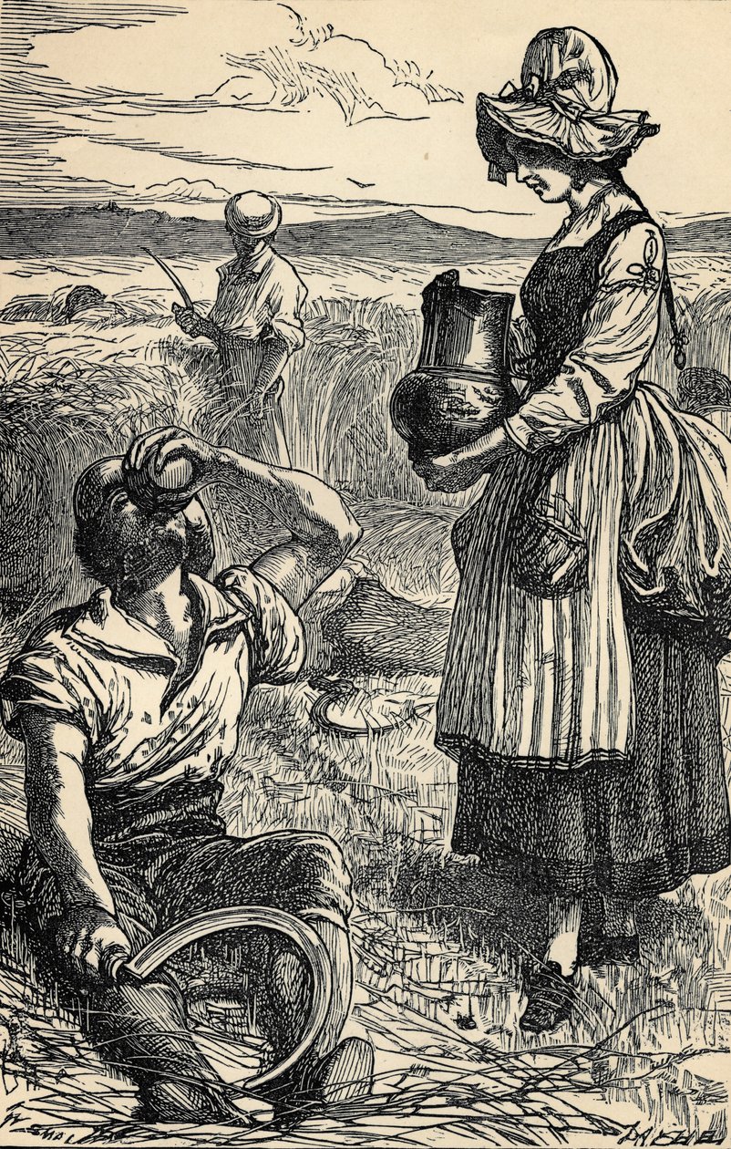 Colher de trabalhadores de campo de English School