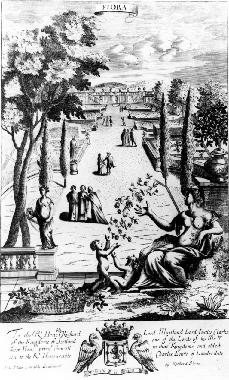 Flora, de &39;The Gentleman&39;s Recreation&39; publicado por Richard Blome, 1686 de English School
