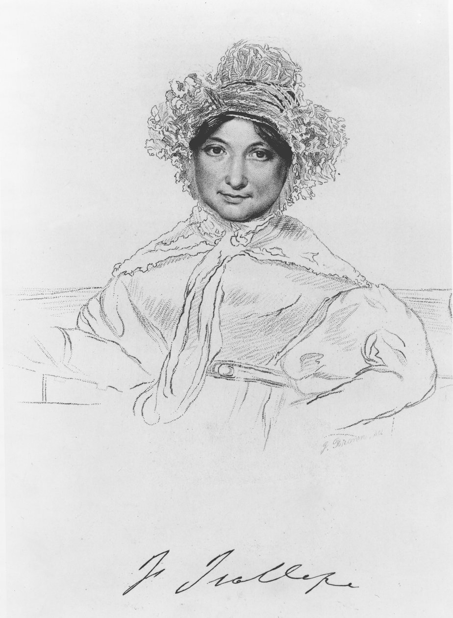 Frances Trollope (1780-1863) gravado por F.Brown de English School