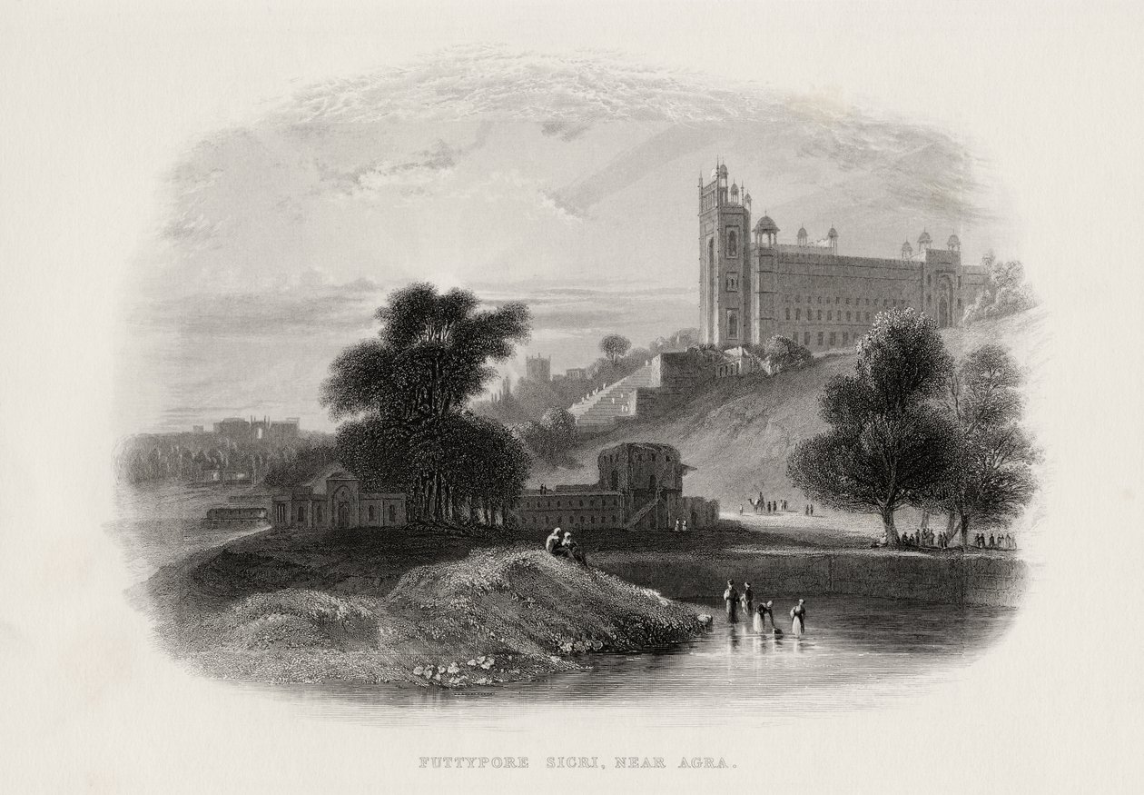Futtypore Sicri perto de Agra, Índia de English School