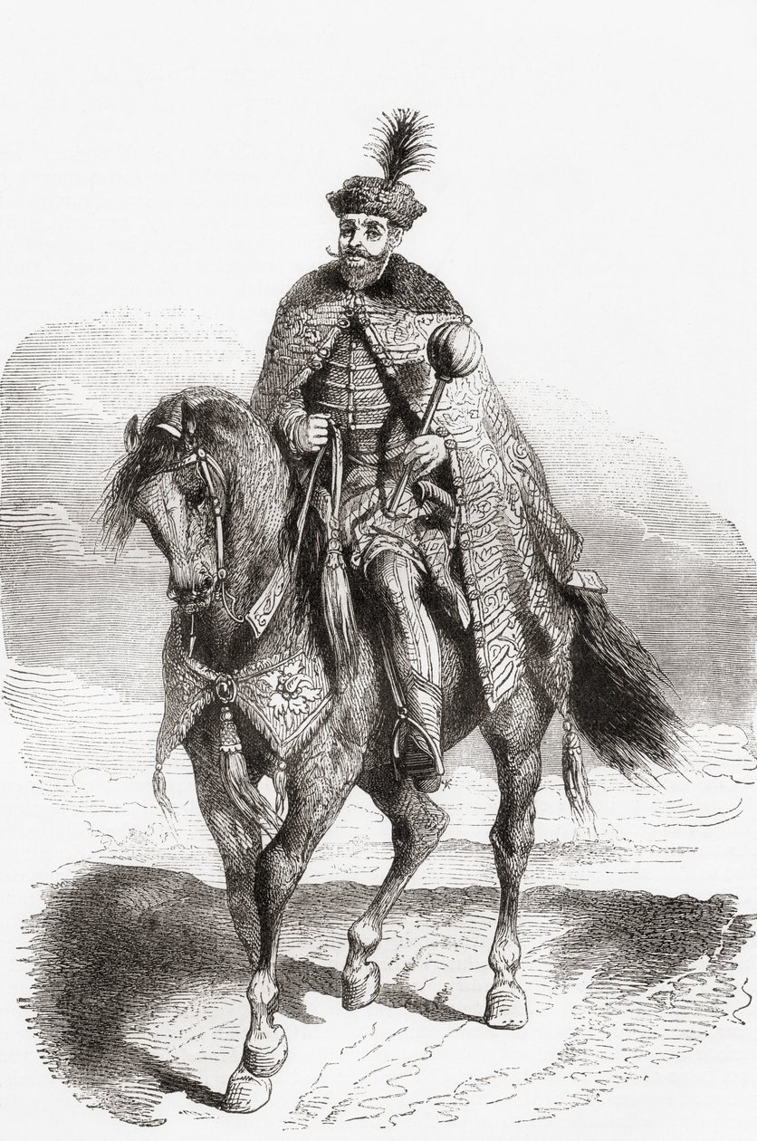 Gabriel Bethlen, 1580-1629, da Ward and Locks História Ilustrada do Mundo, pub. c.1882 de English School