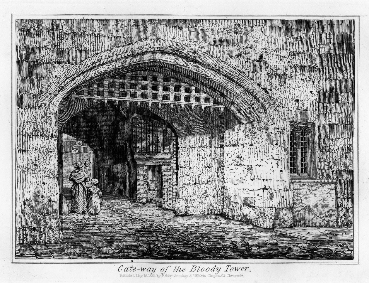 Portão da Torre Sangrenta, 1830 de English School