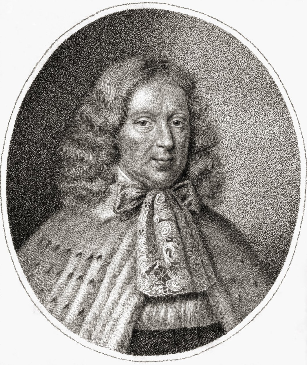 George Berkeley, gravado por Bocquet, ilustração de &39;Um catálogo de autores reais e nobres, volume III&39;, publicado em 1806 de English School