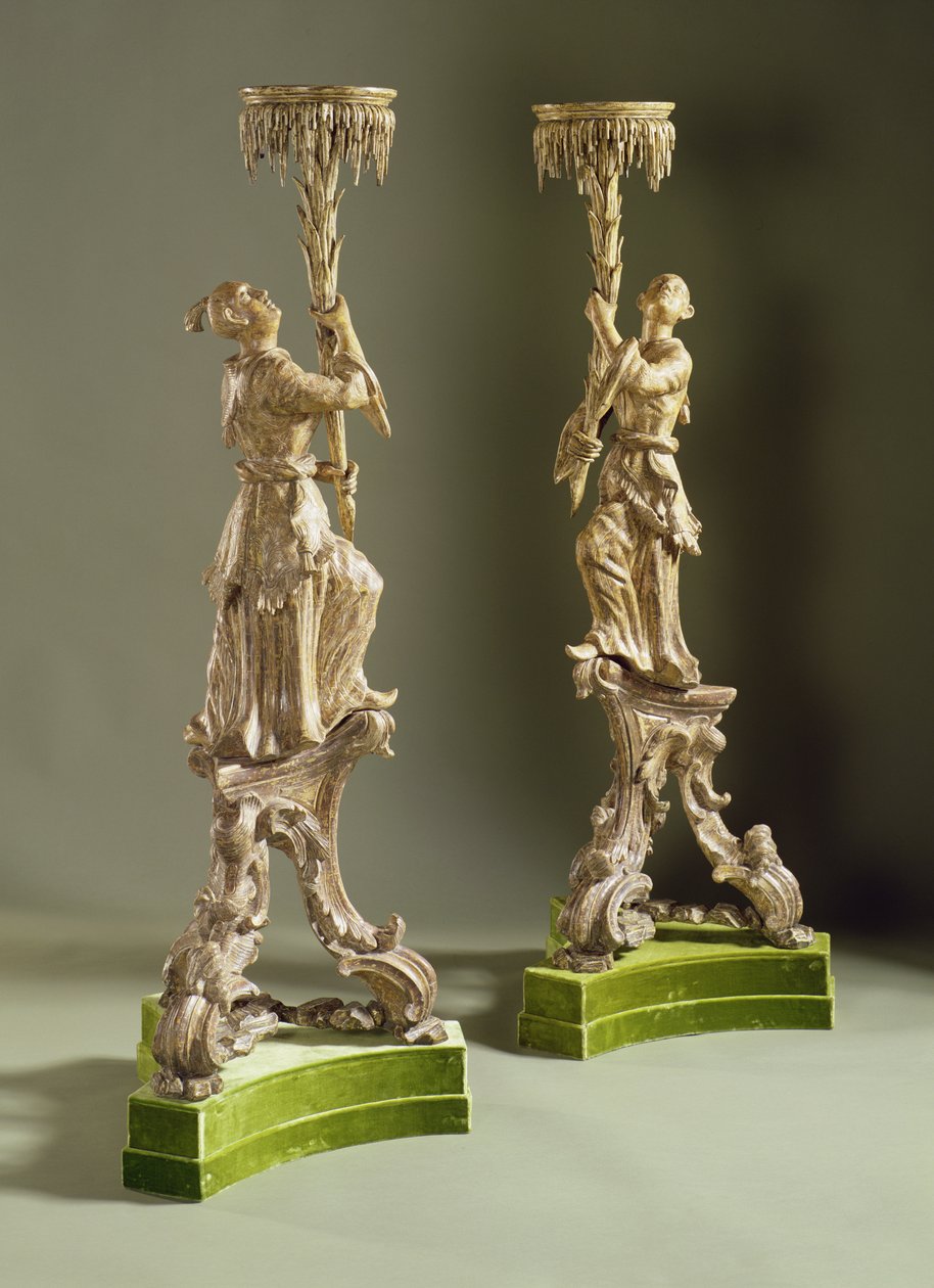 Tocadores de chinoiserie de George II, c.1750 (giltwood) de English School