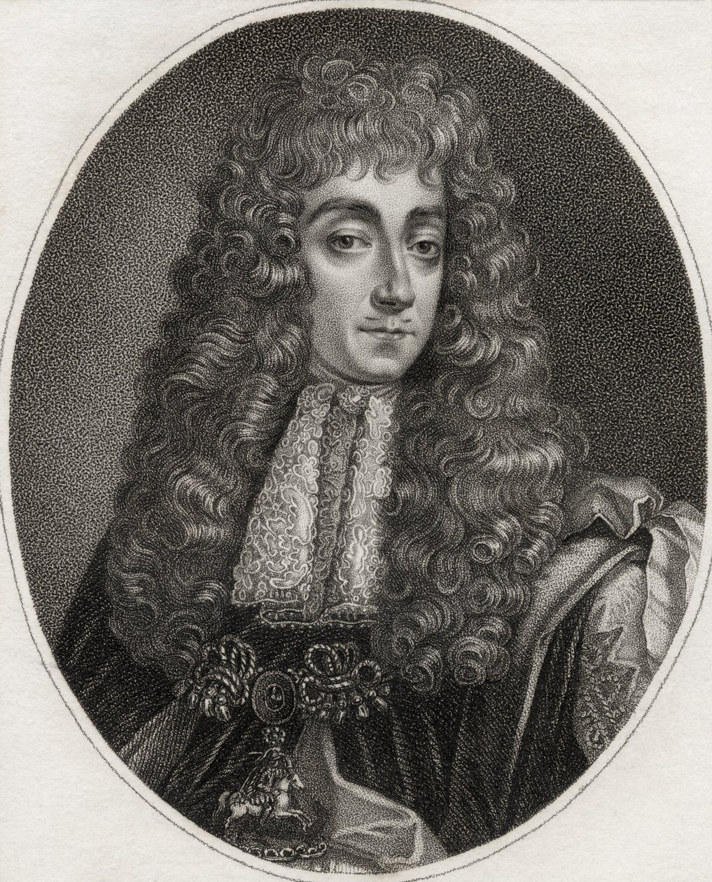 George Villiers, gravado por Bocquet, ilustração de &39;Um catálogo de autores reais e nobres, volume III&39;, publicado em 1806 de English School