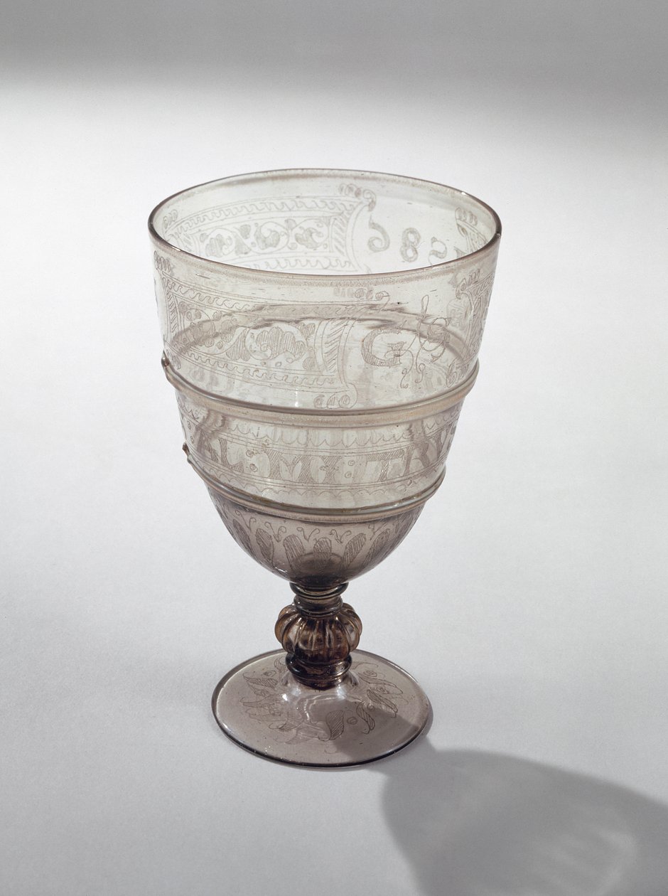 Cálice de Jacopo Verzelini, 1586 (vidro) de English School