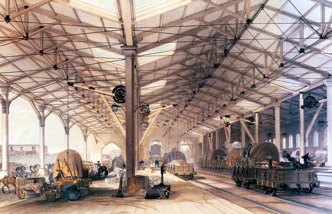 Great Western Railway: galpão de carga em Bristol de English School
