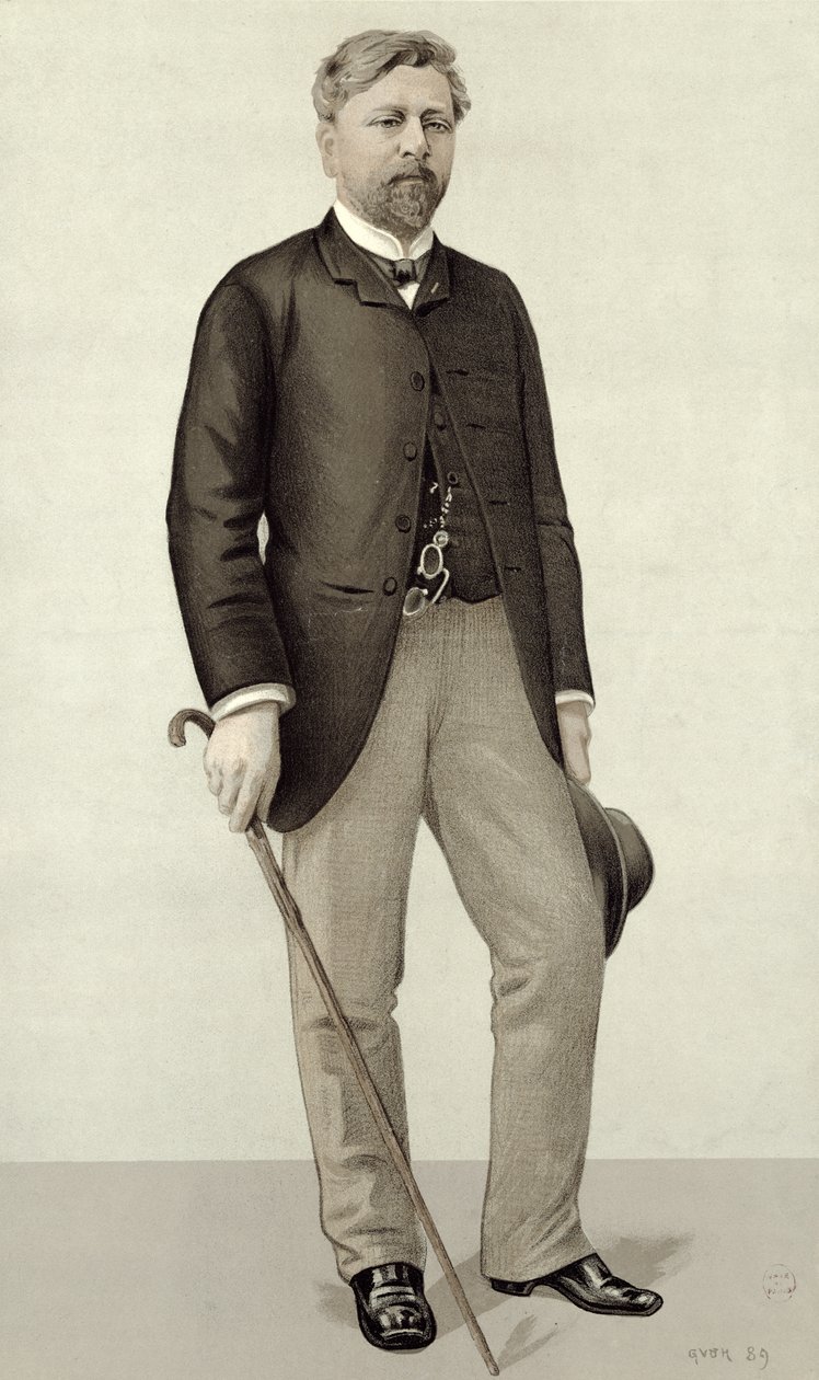 Gustave Eiffel (1832-1923) de &39;Vanity Fair&39;, 11 de maio de 1889 de English School